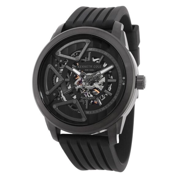 NWT Authentic Kenneth Cole New York Automatic Black Dial...
